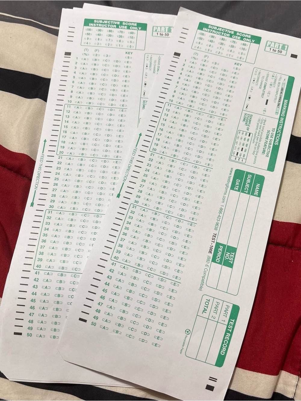 Scantron forma
